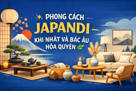 ✨ PHONG CÁCH JAPANDI – KHI NHẬT VÀ BẮC ÂU HÒA QUYỆN 🌿