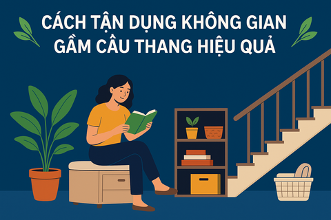 🌿 CÁCH TẬN DỤNG KHÔNG GIAN GẦM CẦU THANG HIỆU QUẢ 🌿