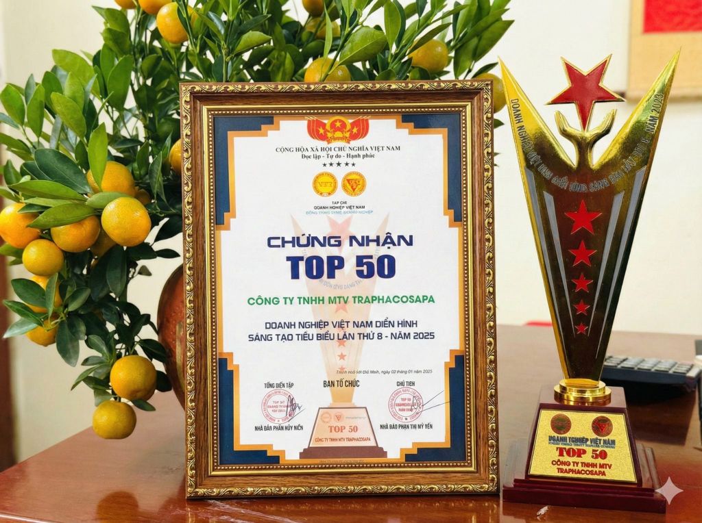 TRAPHACOSAPA VINH DỰ ĐẠT 