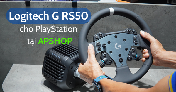 Siêu Phẩm Vô Lăng Direct Drive Logitech G RS50 System Đã Có Mặt Tại APSHOP – Đỉnh Cao Sim Racing Cho PlayStation & PC