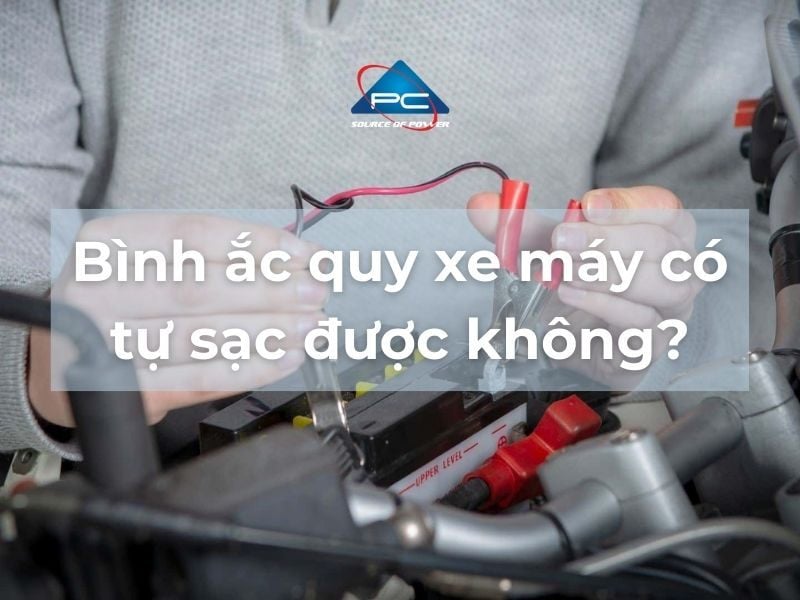 Bình ắc quy xe máy có tự sạc được không?