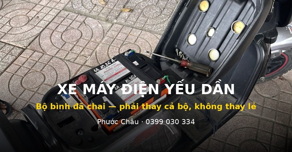 Ắc quy xe máy điện và xe đạp điện: khi nào cần thay, thay loại nào?