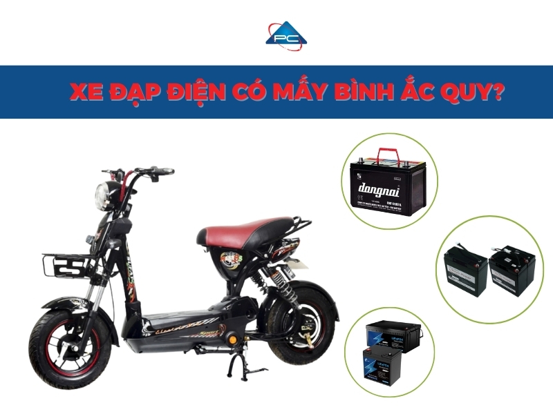 Xe đạp điện có mấy bình ắc quy? 2 bình hay 3 bình?