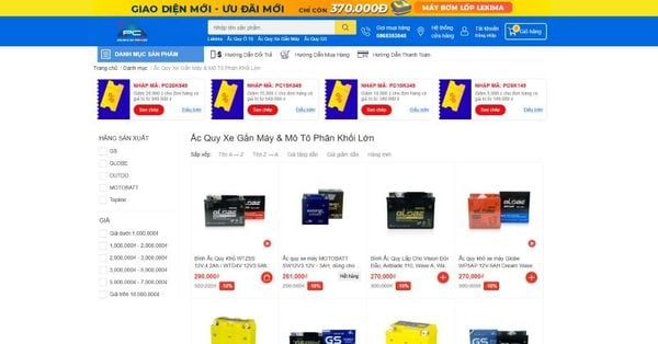 Cửa hàng ắc quy Phước Châu