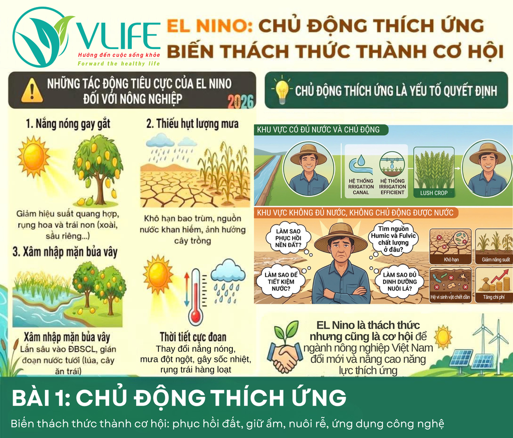 BÀI 1 | EL NINO 2026: CHỦ ĐỘNG THÍCH ỨNG — BIẾN THÁCH THỨC THÀNH CƠ HỘI