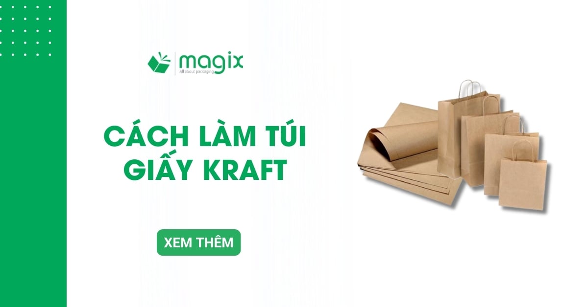 Cách làm túi giấy Kraft đẹp, đơn giản tại nhà