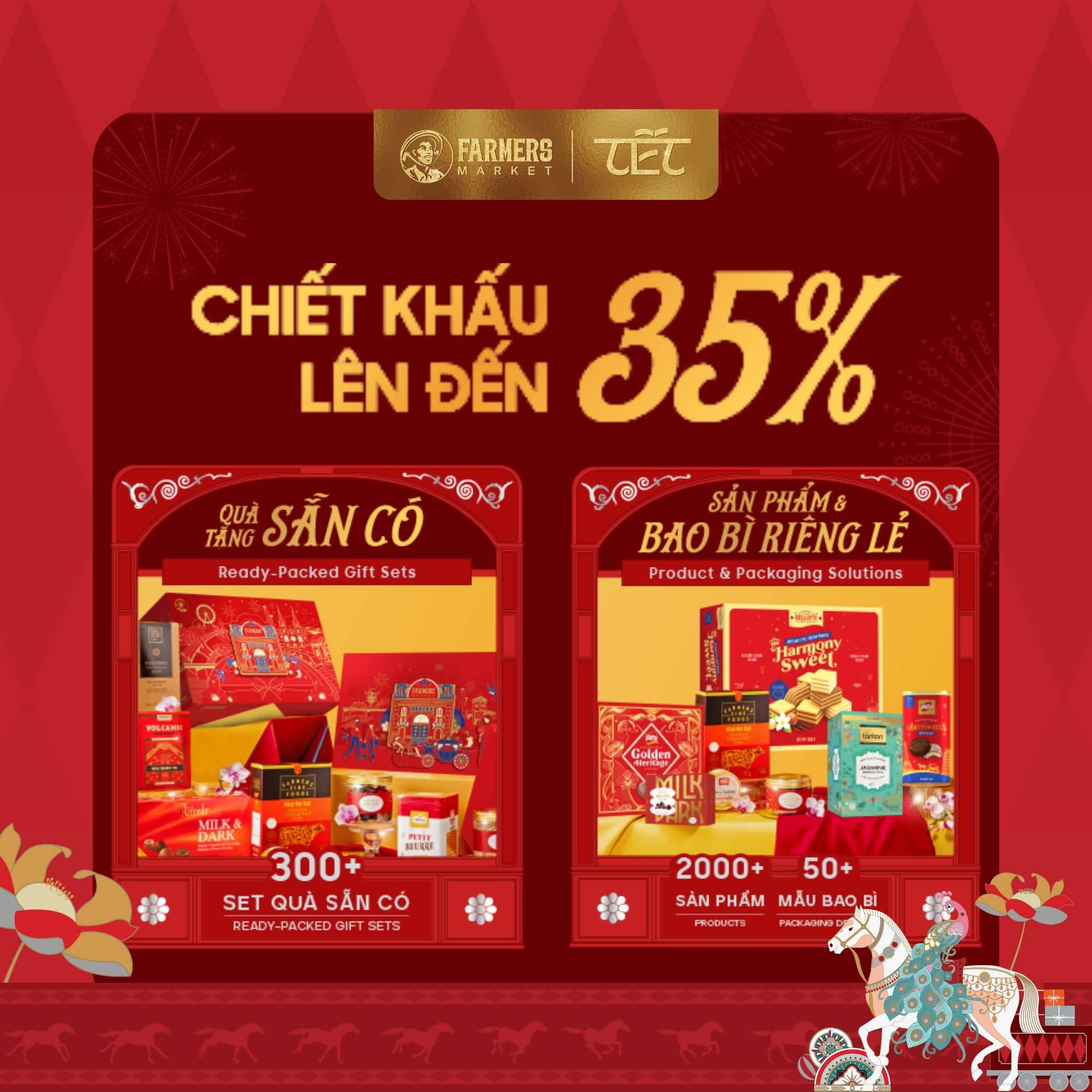 Đặt Giỏ Quà Tết Farmers Market Ngay Hôm Nay Để Nhận Ưu Đãi 35% – Cơ Hội Duy Nhất Dịp Tết 2026!