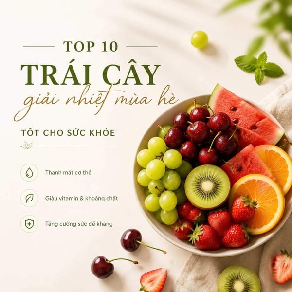 Top 10 Loại Trái Cây Giải Nhiệt Mùa Hè Tốt Cho Sức Khỏe