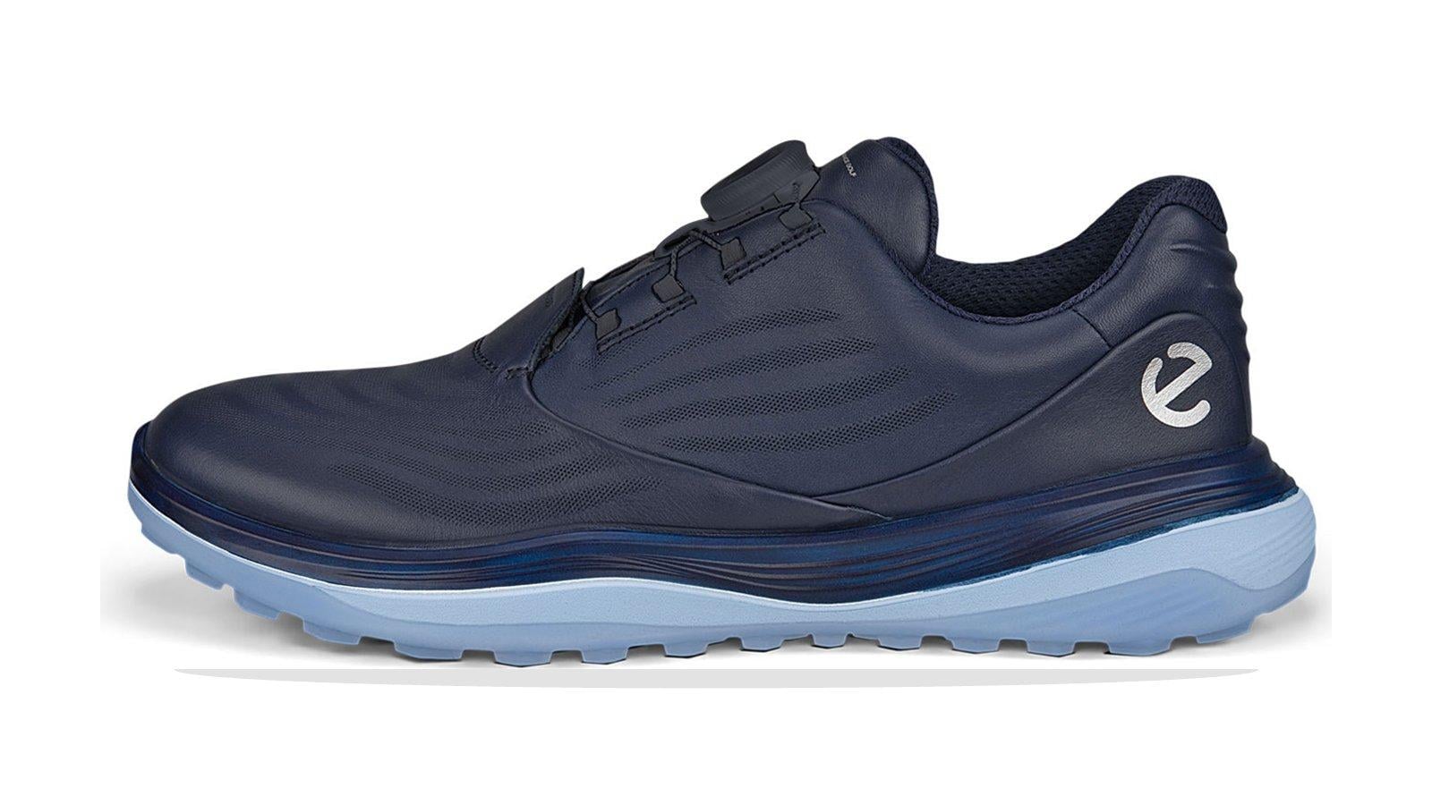 Giày golf ECCO Golf LT1 màu xanh đậm có núm BOA trên mu giày