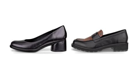 Giày gót thấp và loafer ECCO màu đen cho trang phục công sở trang trọng