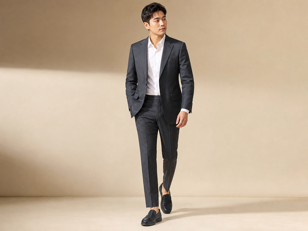 Giày lười phối với suit