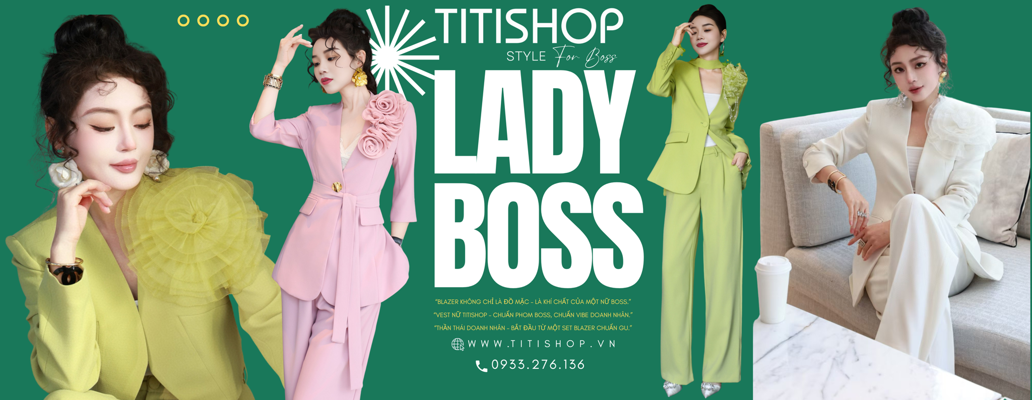 Sét Vest - Blazer Boss , Doanh Nhân