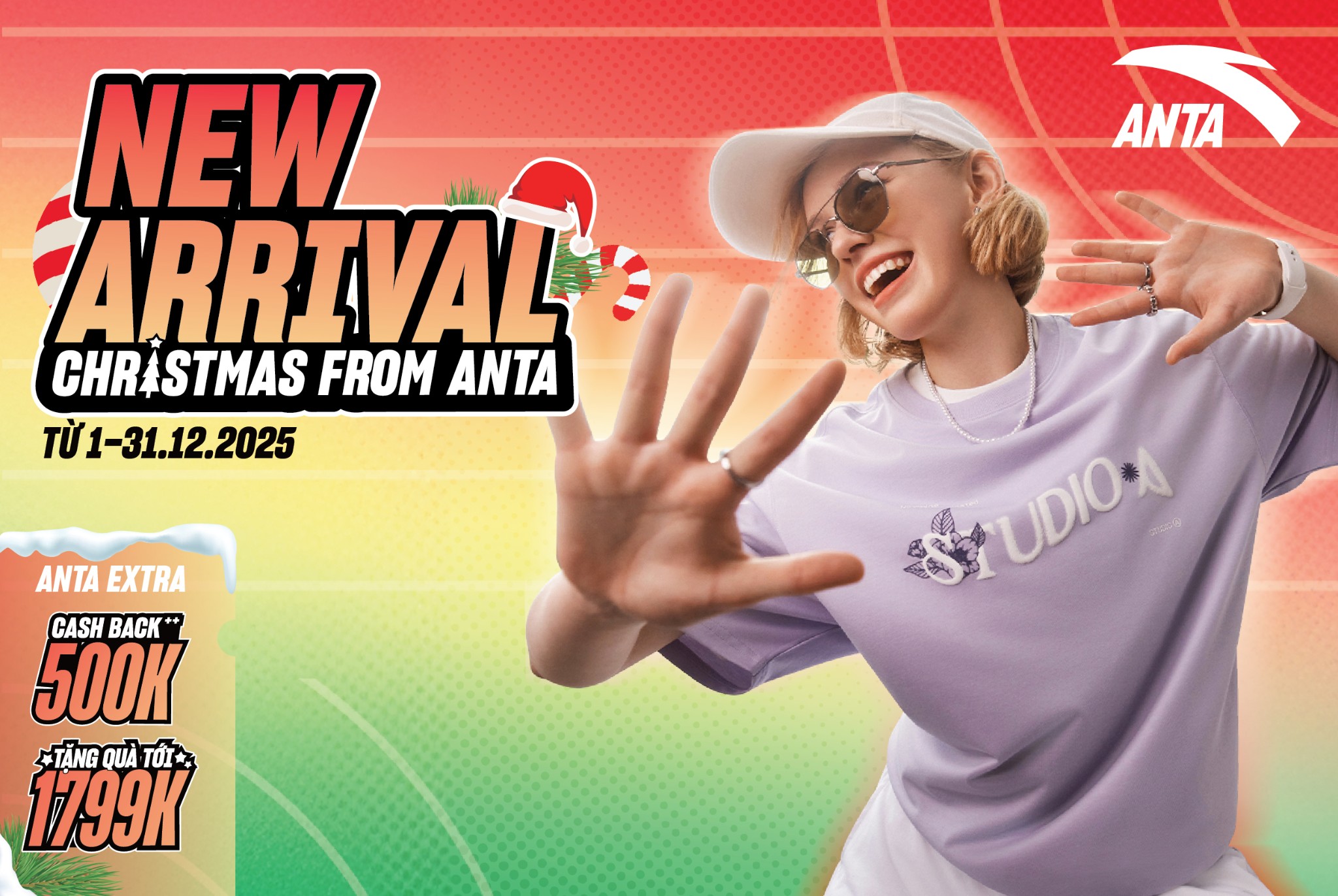 ĐÓN BỘ SƯU TẬP MỚI LUNG LINH, ANTA ƯU ĐÃI GIÁNG SINH BÙNG NỔ