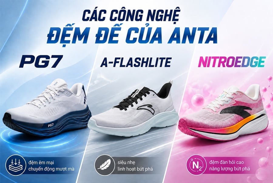 So Sánh 5 Công Nghệ Đệm Giày Chạy Bộ ANTA: Đâu Là 