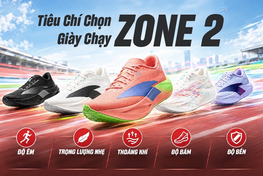 Top 5 Tiêu Chí Chọn Giày Chạy Zone 2: Đừng Để Giày Sai Phá Hỏng Bài Tập Của Bạn