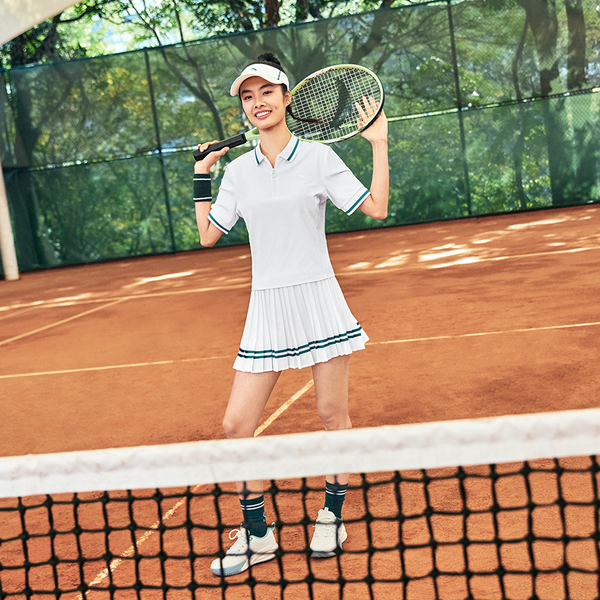 Áo polo thể thao nữ kết hợp chân váy tennis