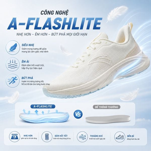 Công nghệ giày chạy bộ Flashlite siêu nhẹ
