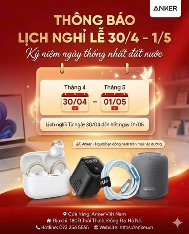 THÔNG BÁO LỊCH NGHỈ LỄ 30/04 – 01/05