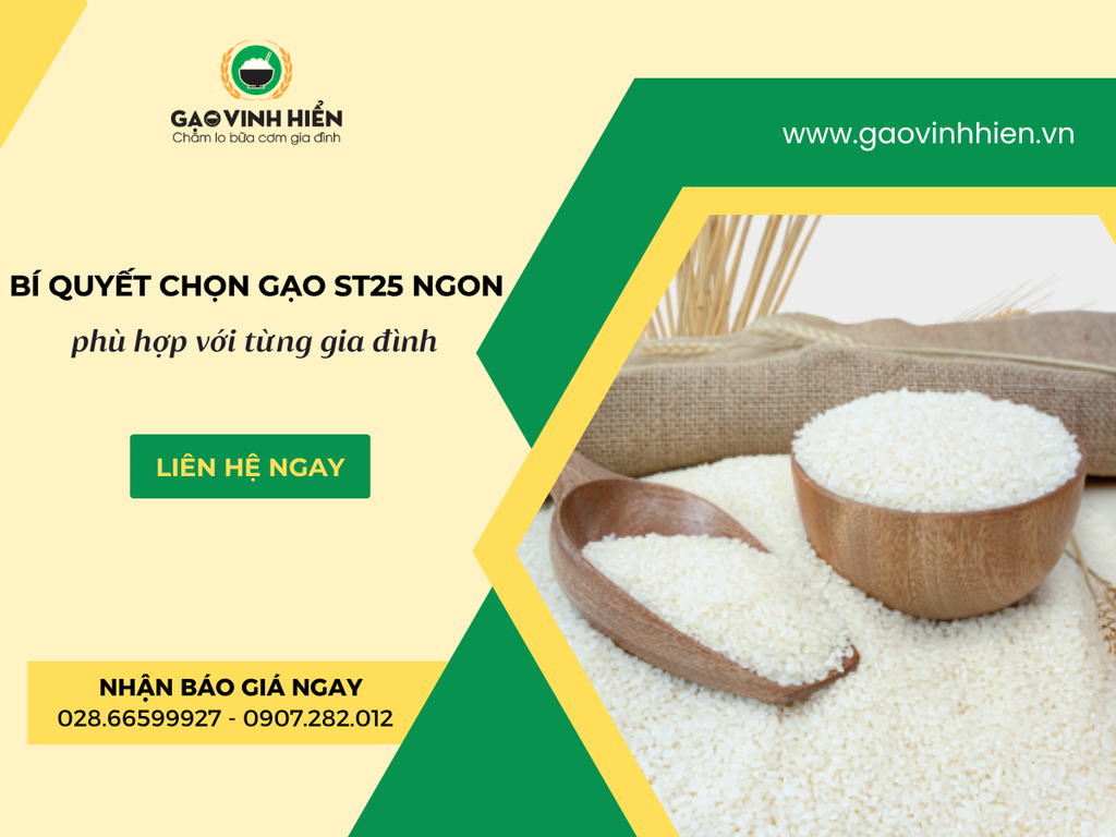 Bí Quyết Chọn Gạo ST25 Ngon, Phù Hợp Với Từng Gia Đình