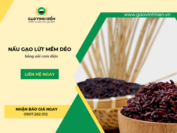CÁCH NẤU GẠO LỨT NGON, MỀM TẠI NHÀ BẰNG NỒI CƠM ĐIỆN