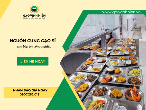 Nguồn Cung Cấp Gạo Số Lượng Lớn Cho Bếp Ăn Công Nghiệp TPHCM