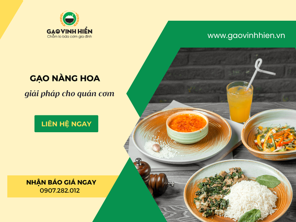 GẠO NÀNG HOA CHO QUÁN CƠM: GIẢI PHÁP TỐI ƯU CHI PHÍ & VẬN HÀNH