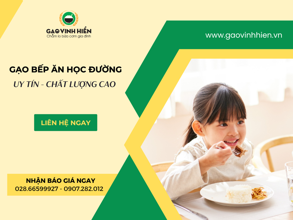 Gạo Bếp Ăn Học Đường - Chọn Gạo Ngon, Trọn Niềm Tin