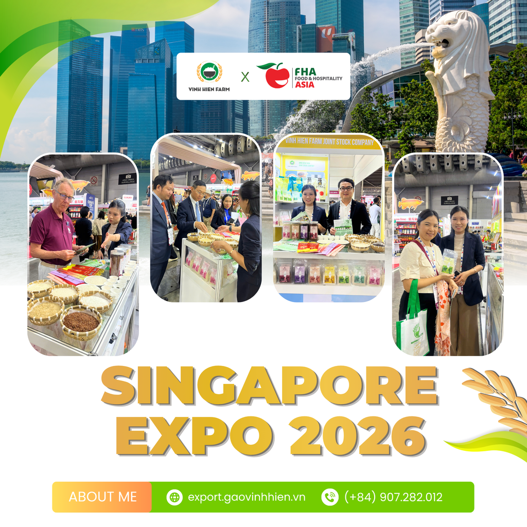 HÀNH TRÌNH NÂNG TẦM GẠO VIỆT CÙNG GẠO VINH HIỂN TẠI FOOD & HOSPITALITY ASIA 2026