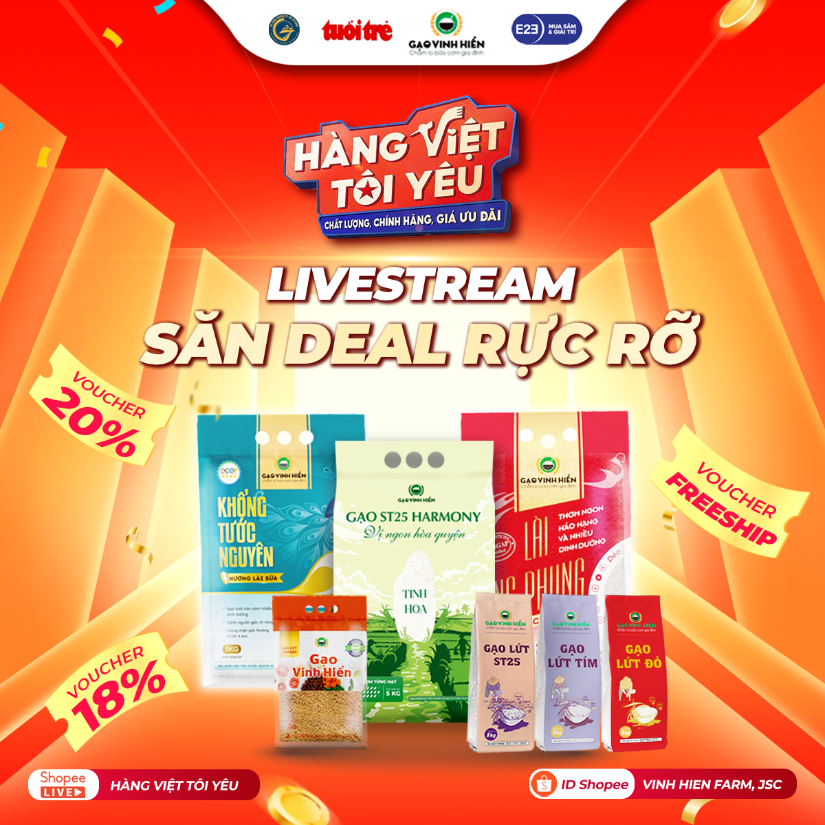 ĐỒNG HÀNH CÙNG CHIẾN DỊCH “HÀNG VIỆT TÔI YÊU” - KHẲNG ĐỊNH VỊ THẾ THƯƠNG HIỆU GẠO VIỆT UY TÍN