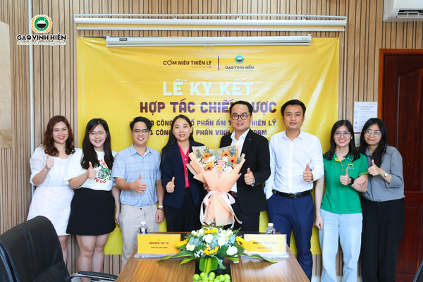 Gạo Vinh Hiển ký kết hợp tác chiến lược cùng chuỗi nhà hàng Cơm Niêu Thiên Lý