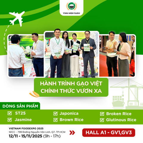 HÀNH TRÌNH GẠO VIỆT CHÍNH THỨC VƯƠN XA - FOOD EXPO 2025