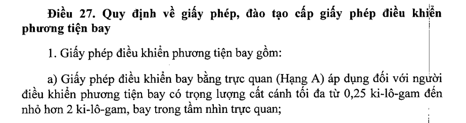 Giấy phép bay