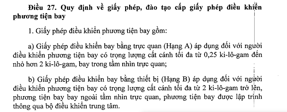 Giấy phép bay