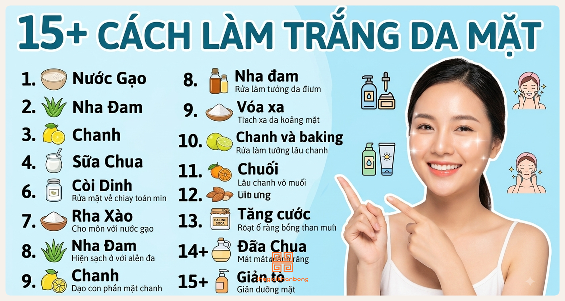 15+ Cách làm trắng da mặt đơn giản và tự nhiên nhất hiện nay