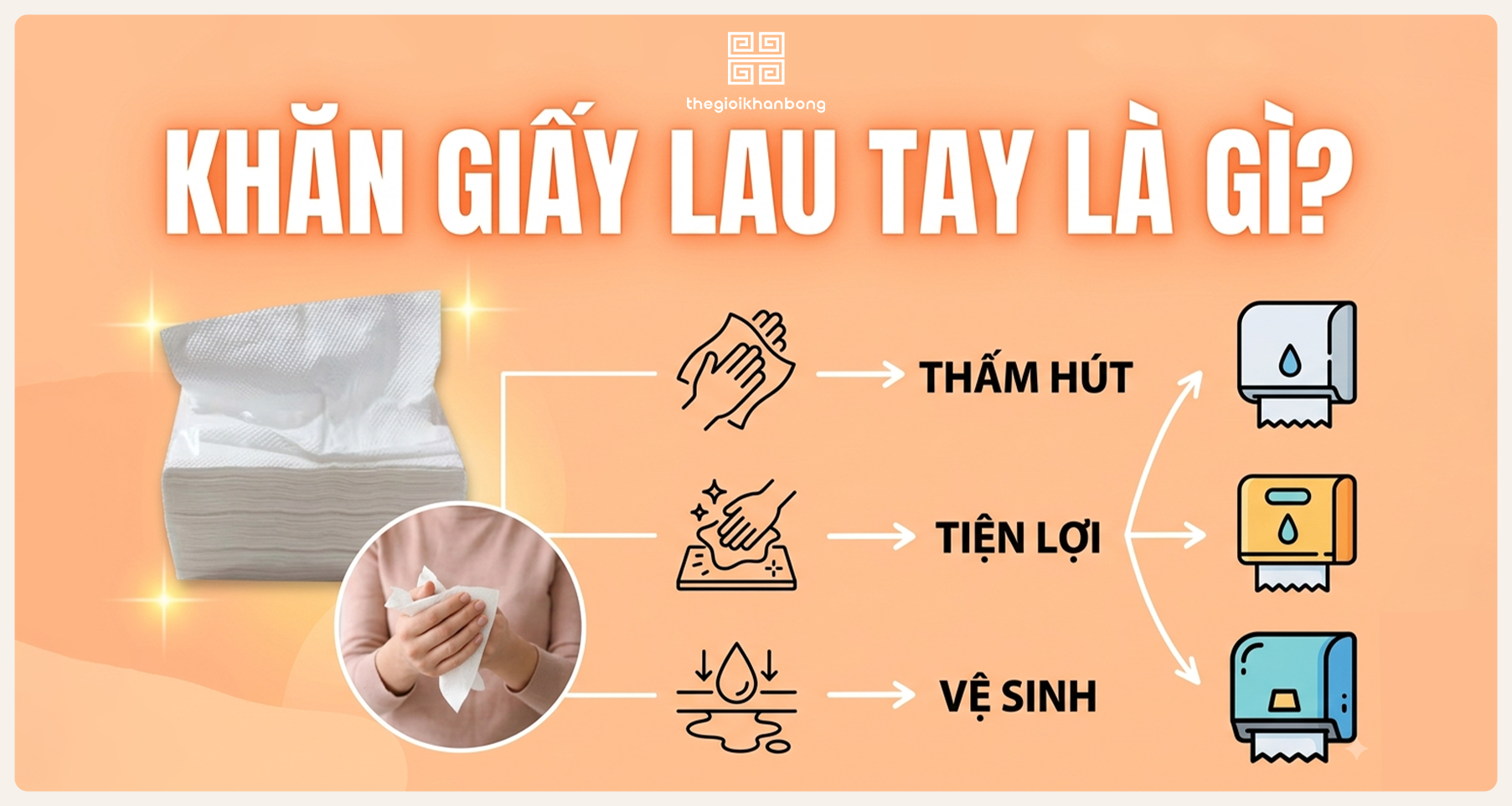Khăn giấy lau tay là gì? Ưu nhược điểm, bảng giá và ứng dụng