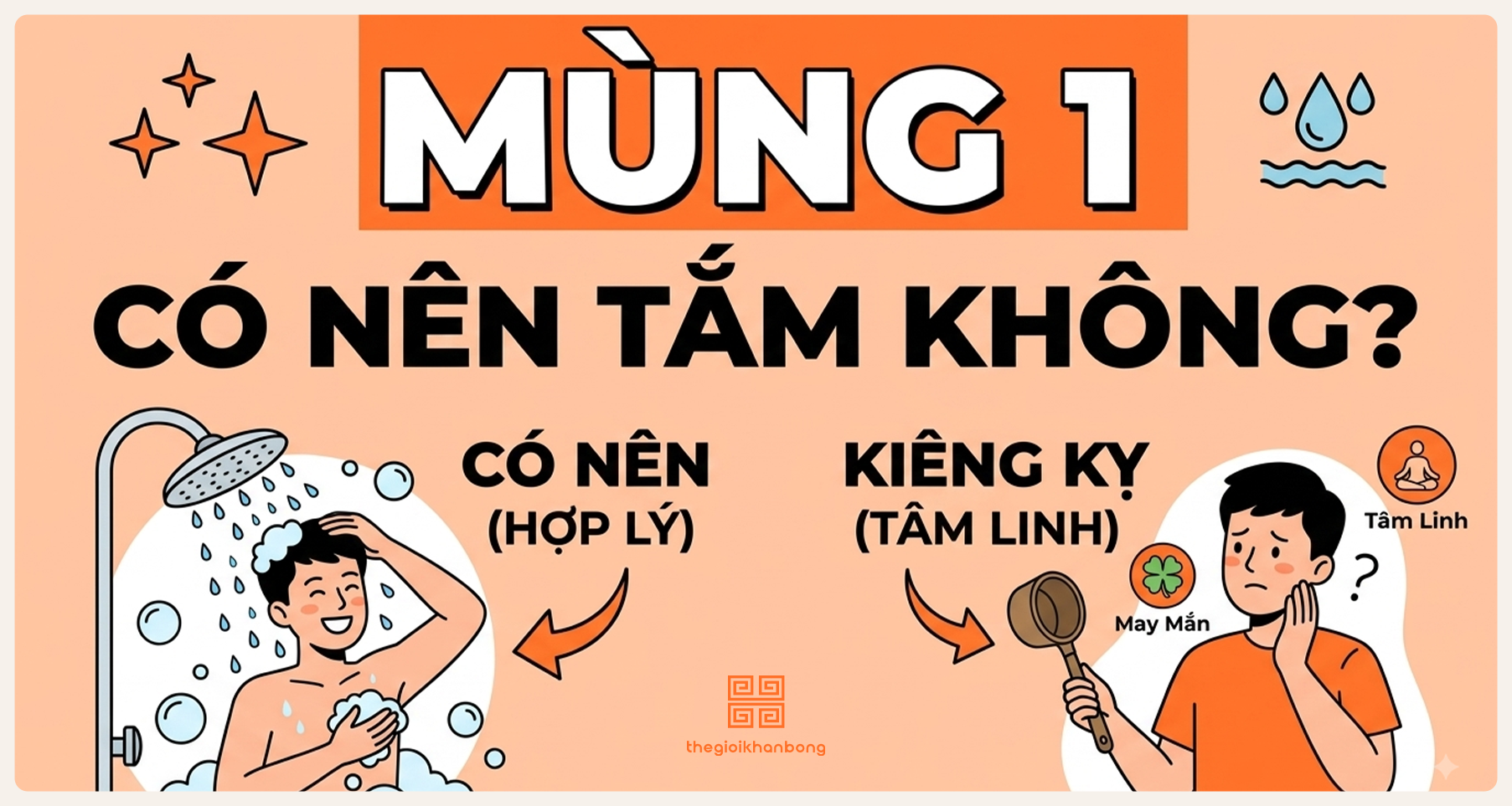 Mùng 1 có nên tắm không? 5 sự thật phong thủy bạn cần biết để tránh xui xẻo