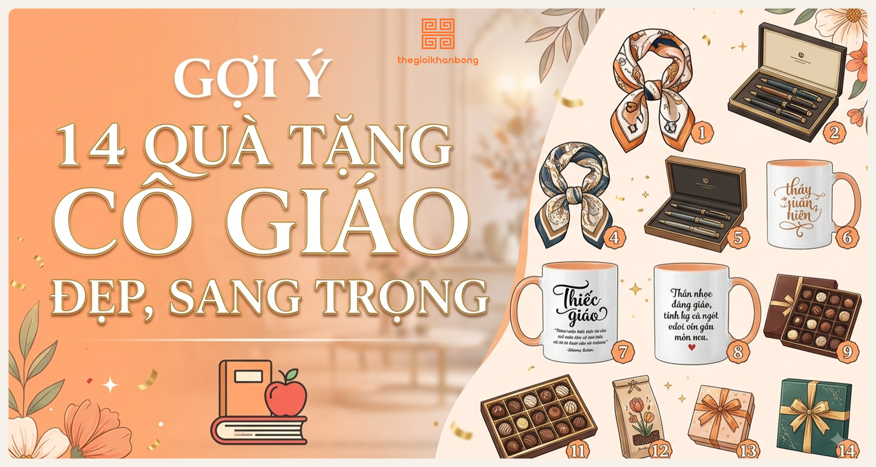 Gợi ý 14 quà tặng cô giáo đẹp, sang trọng và ý nghĩa