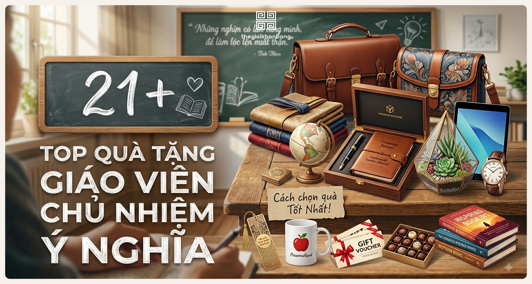 Top 21+ quà tặng giáo viên chủ nhiệm ý nghĩa và độc đáo