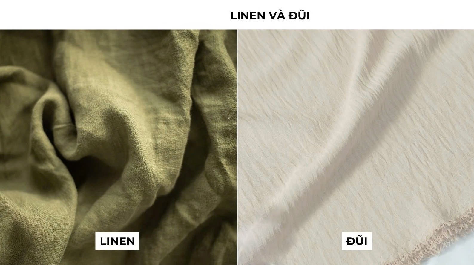 Vải đũi và linen có khác nhau hay không?