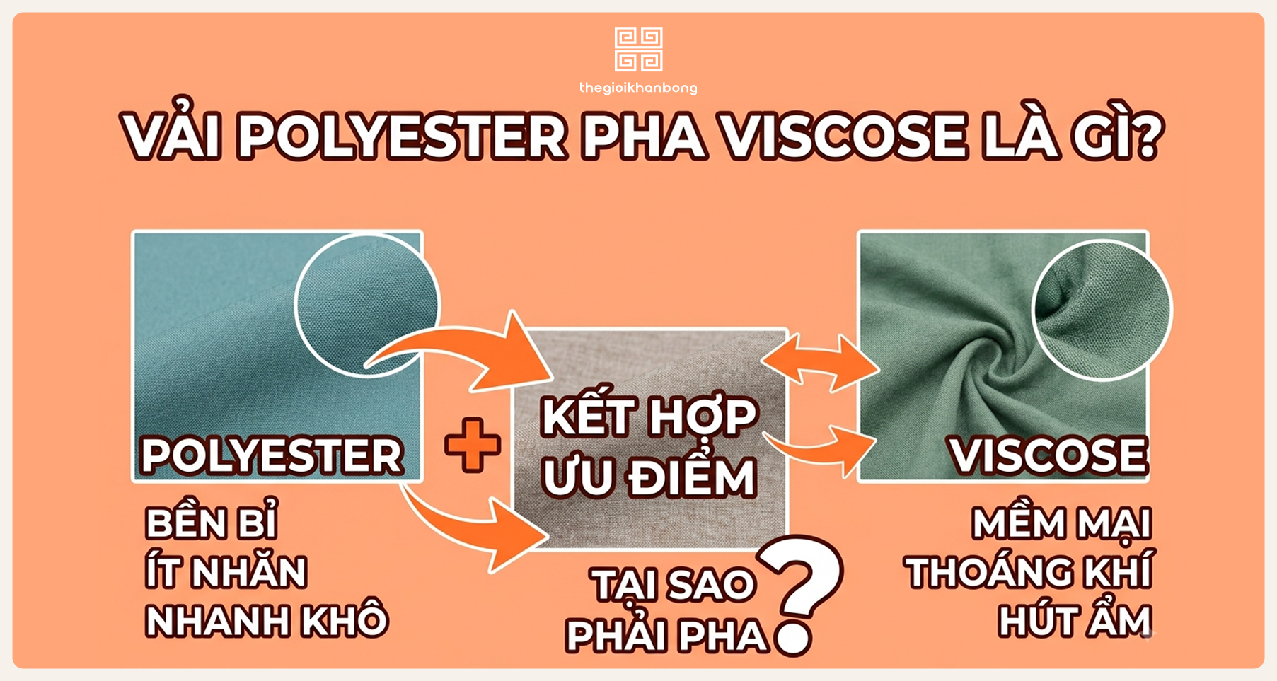 Vải polyester pha viscose là gì? Ưu nhược điểm và ứng dụng