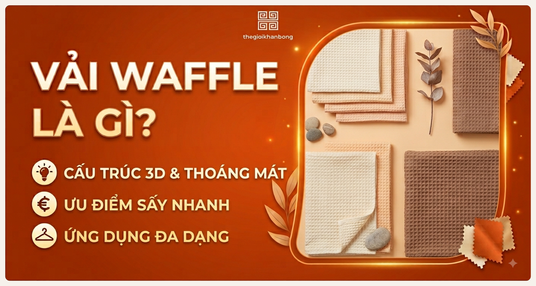 Vải waffle là gì? Ưu nhược điểm, phân loại và bảng giá