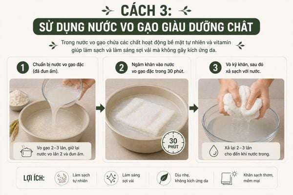 khăn mặt bị nhớt