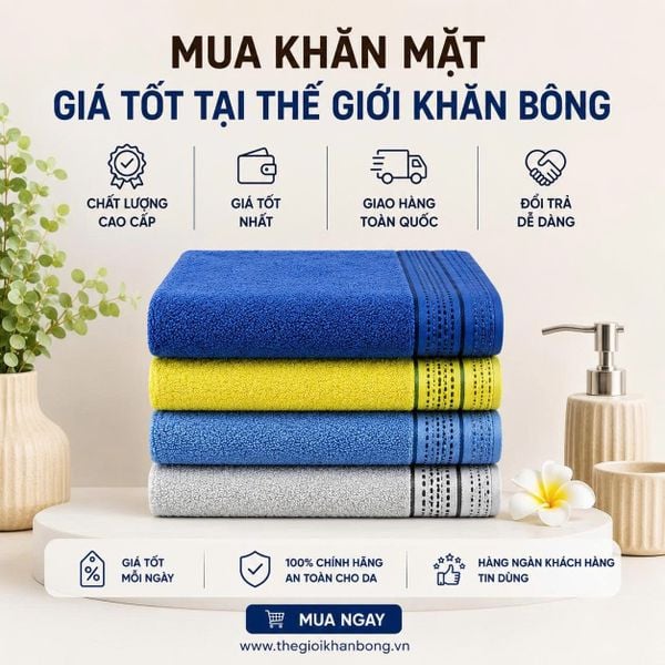 khăn mặt bị nhớt