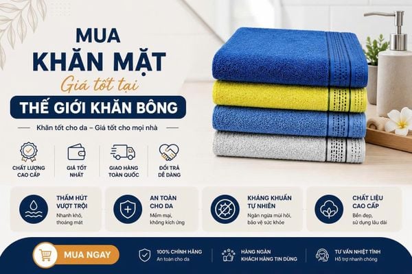 khăn mặt bị nhớt