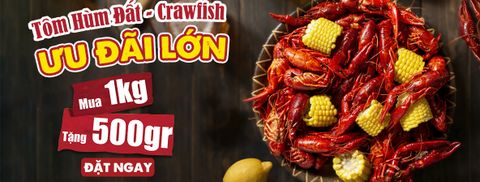 [ƯU ĐÃI SIÊU HOT - MUA 1KG CRAWFISH + TẶNG THÊM 500gram]