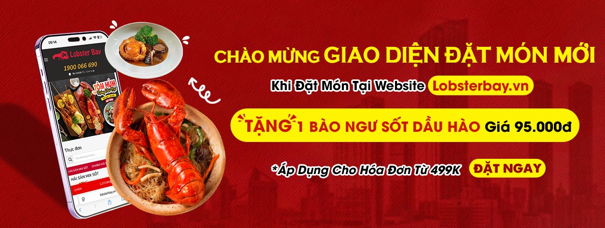 RA MẮT GIAO DIỆN ĐẶT MÓN MỚI - TẶNG NGAY 1 BÀO NGƯ SỐT DẦU HÀO HẢO HẠNG