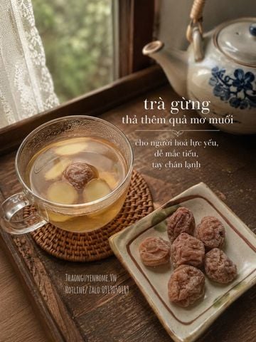 Trà gừng mơ thóc muối