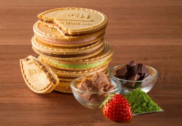 Bánh quy kẹp kem cao cấp Akai Boshi Kukkia