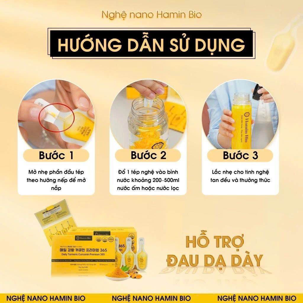 Tinh chất nghệ Nano Daily Turmeric Curcumin Hamin Bio Hàn Quốc