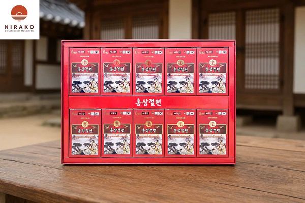 Hồng Sâm Thái Lát Tẩm Mật Ong HG Bio Honeyed Red Ginseng Sliced Hàn Quốc 200gr